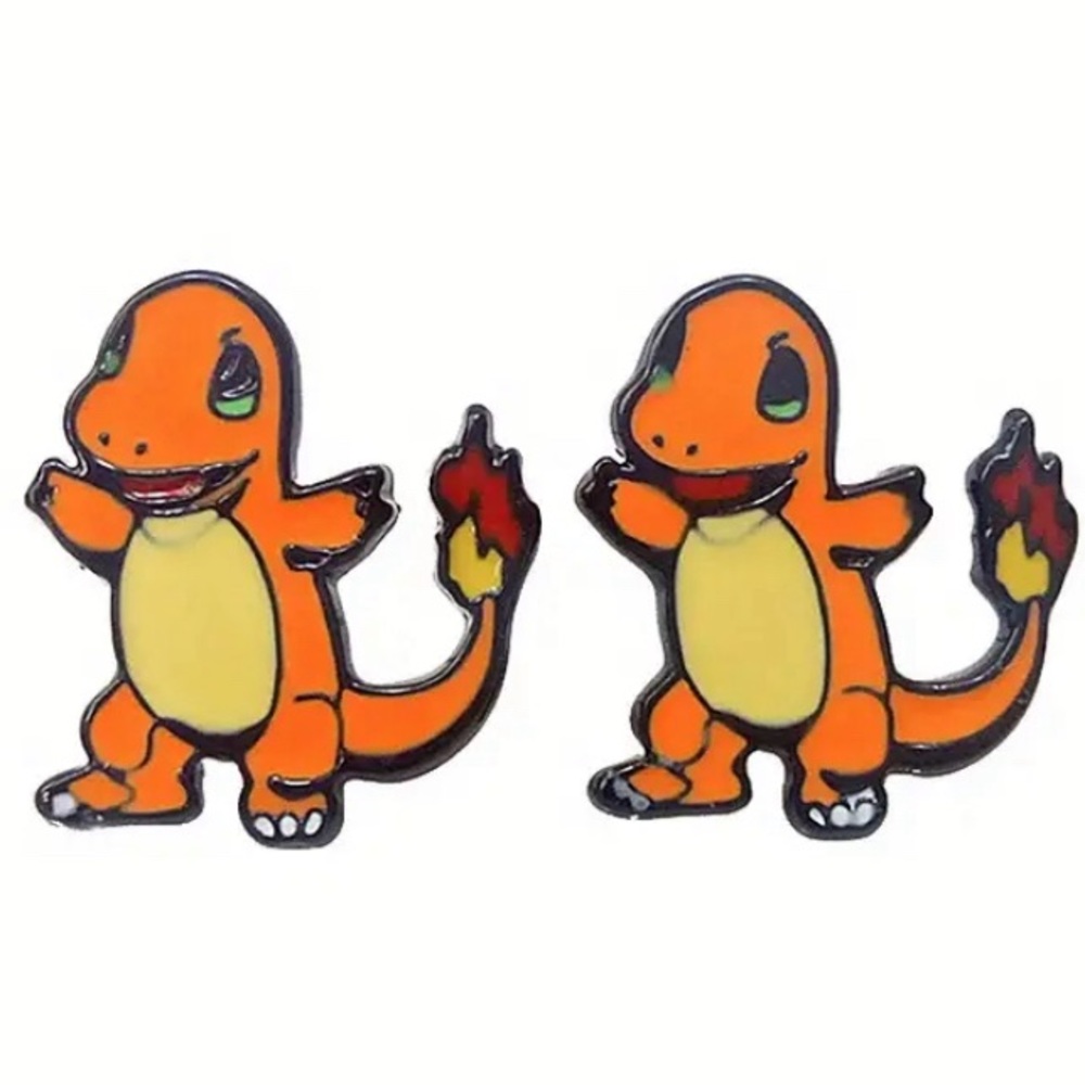 Pokémon - set of Charmander stud earrings